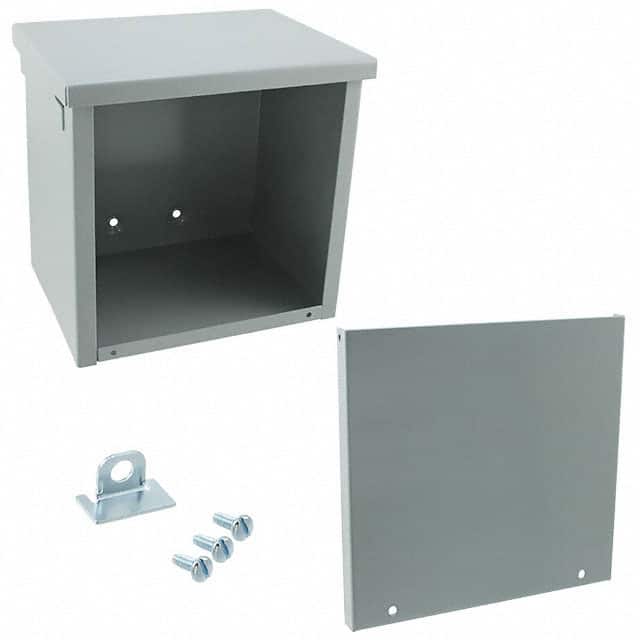 A10R106NK BOX STEEL GRAY 10"L X 10"W