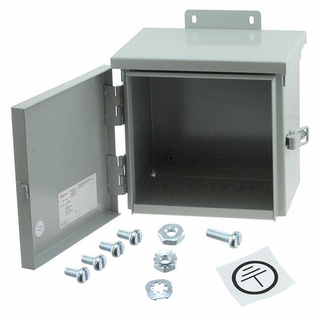 A8R86HCR BOX STEEL GRAY 7.992"L X 7.992"W