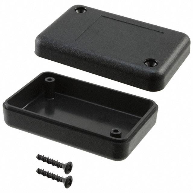 HH-3465 BOX ABS BLACK 2.500"L X 1.630"W