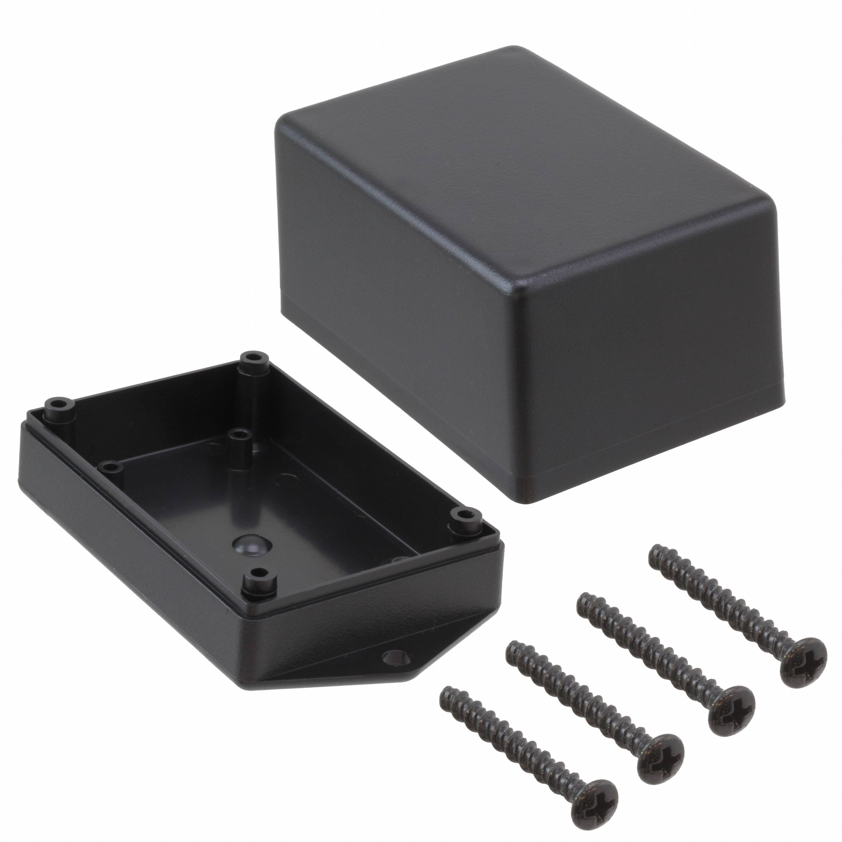 CU-1471-MB BOX ABS BLACK 3.102"L X 2.102"W