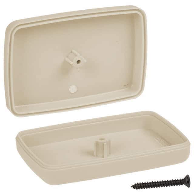 CH4,AL BOX ABS ALMOND 2.265"L X 1.515"W