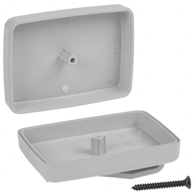 CH6PC,GY BOX ABS GRAY 2.390"L X 1.740"W