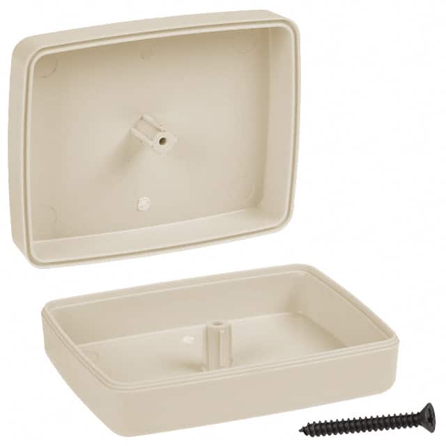 CH8,AL BOX ABS ALMOND 2.580"L X 2.020"W