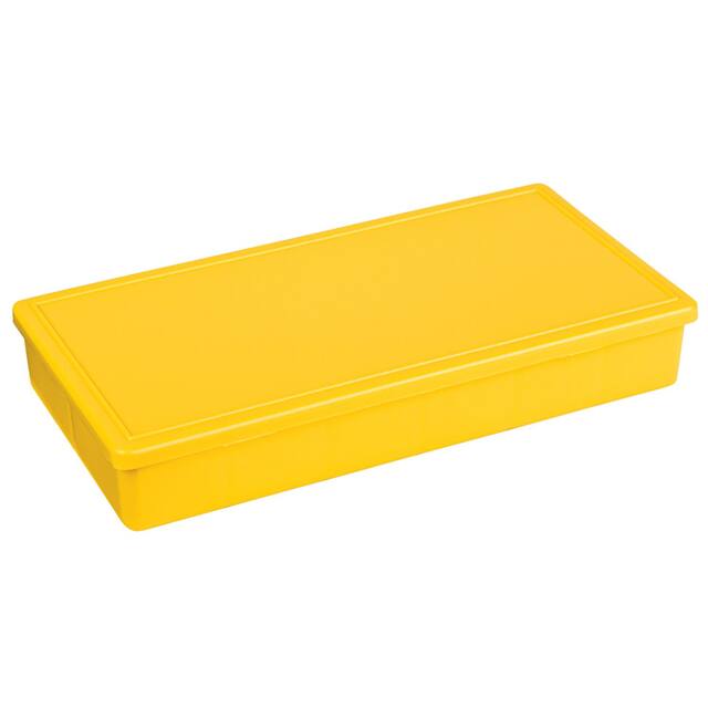 6696TF BOX PLASTIC YELLOW 8"L X 4"W