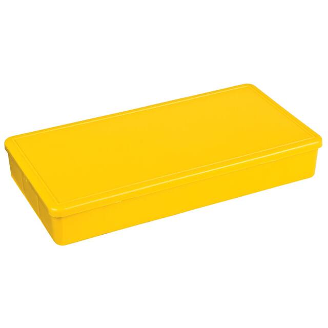 6692TF BOX PLASTIC YELLOW 8"L X 4"W