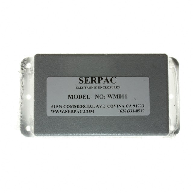 WM011,GY BOX ABS GRAY 3.600"L X 2.250"W