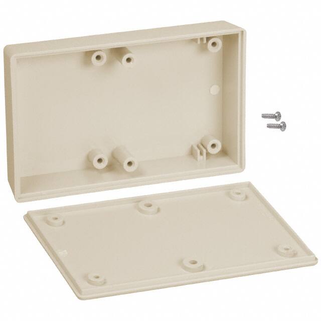 021,AL BOX ABS ALMOND 4.100"L X 2.600"W