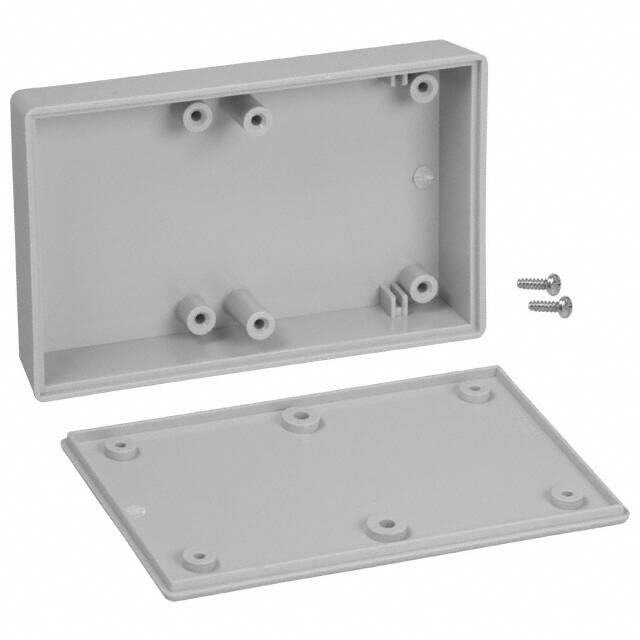 021,GY BOX ABS GRAY 4.100"L X 2.600"W