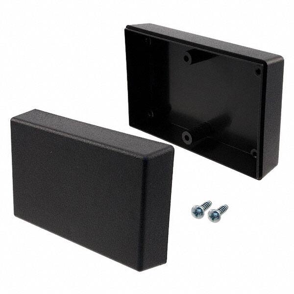 121,BK BOX ABS BLACK 4.100"L X 2.600"W