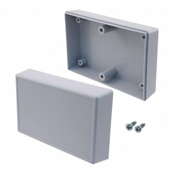 121I,GY BOX ABS GRAY 4.100"L X 2.600"W