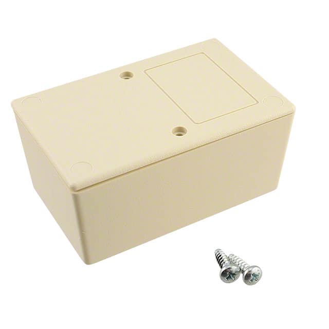 023,AL BOX ABS ALMOND 4.100"L X 2.600"W