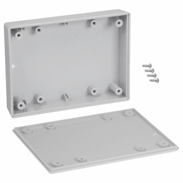 031,GY BOX ABS GRAY 4.380"L X 3.250"W
