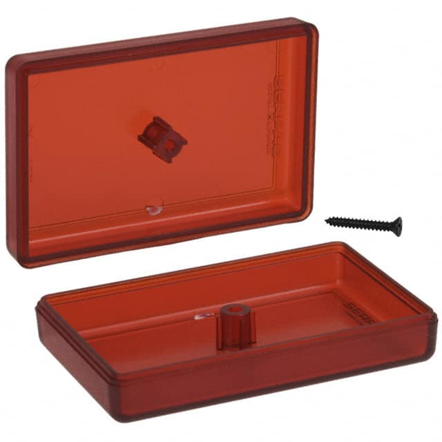C4,TRRD BOX ABS TRN RED 2.130"L X 1.38"W