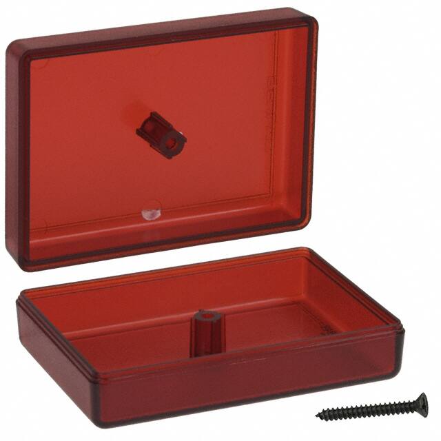 C6,TRRD BOX ABS TRN RED 2.26"L X 1.61"W