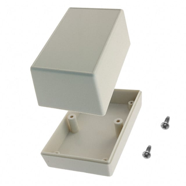123I,AL BOX ABS ALMOND 4.100"L X 2.600"W