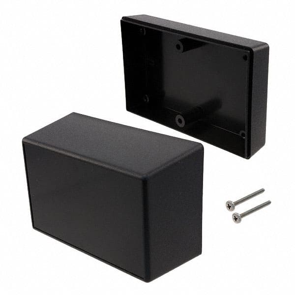 123I,BK BOX ABS BLACK 4.100"L X 2.600"W