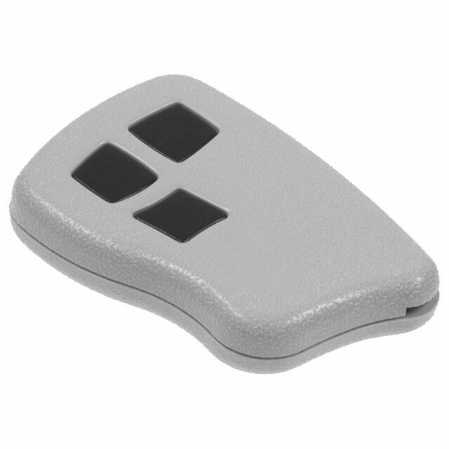 CA4B3,GY KEY FOB ABS GRY 2.53"L X 1.730"W