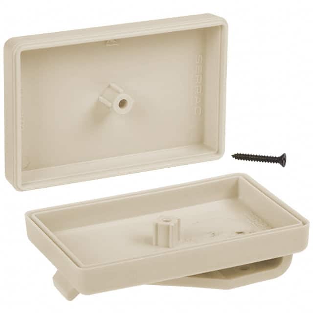 C4PC,AL BOX ABS ALMOND 2.130"L X 1.380"W