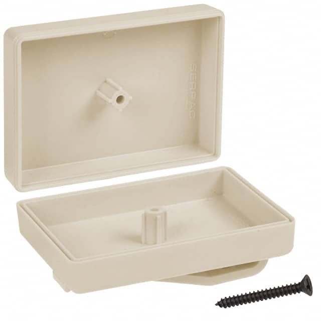 C6PC,AL BOX ABS ALMOND 2.260"L X 1.610"W