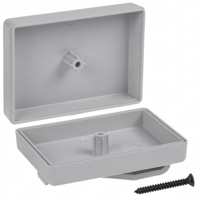 C6PC,GY BOX ABS GRAY 2.260"L X 1.610"W