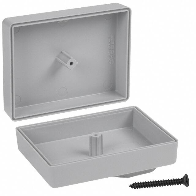 C8PC,GY BOX ABS GRAY 2.400"L X 1.850"W