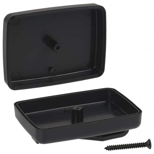 CH6PC,BK BOX ABS BLACK 2.390"L X 1.740"W
