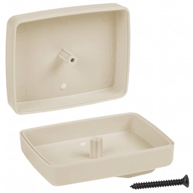 CH8PC,AL BOX ABS ALMOND 2.580"L X 2.020"W