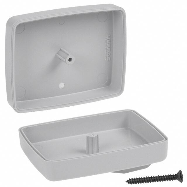 CH8PC,GY BOX ABS GRAY 2.580"L X 2.020"W