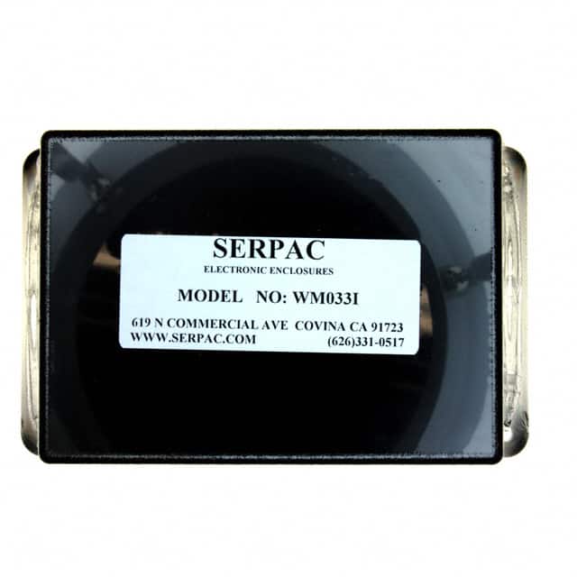 WM033I,BK BOX ABS BLACK 4.380"L X 3.250"W
