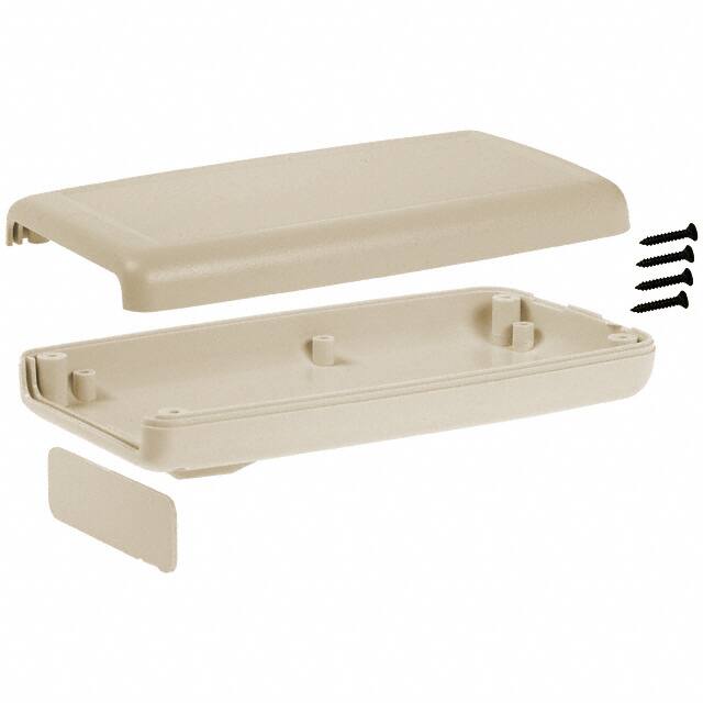 H65PC,AL BOX ABS ALMOND 4.940"L X 2.750"W