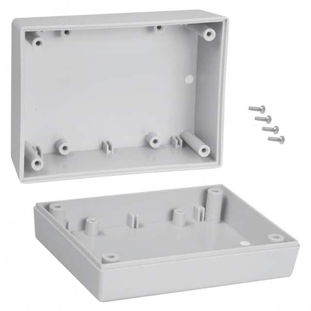 132,GY BOX ABS GRAY 4.380"L X 3.250"W