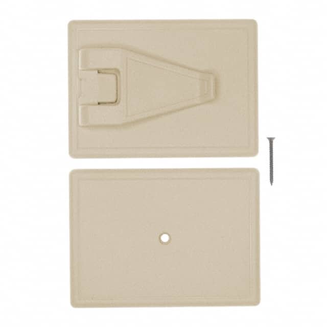 C9PC,AL BOX ABS ALMOND 2.830"L X 2.080"W