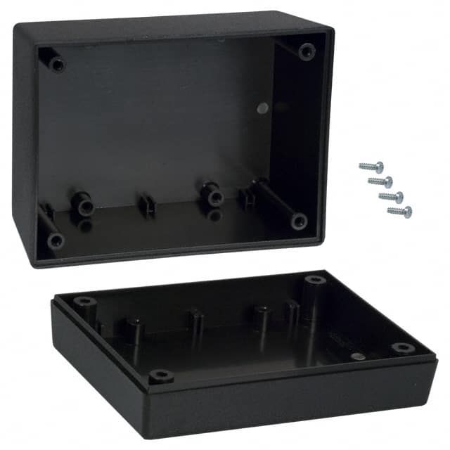 133I,BK BOX ABS BLACK 4.380"L X 3.250"W