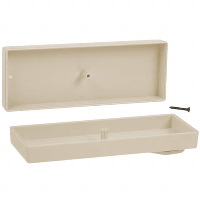 C28PC,AL BOX ABS ALMOND 5"L X 1.850"W
