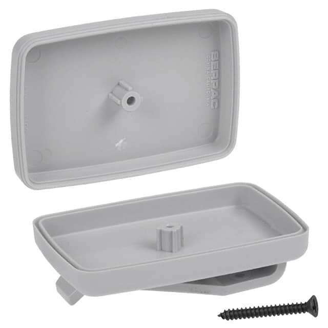 CH4PC,GY BOX ABS GRAY 2.265"L X 1.515"W