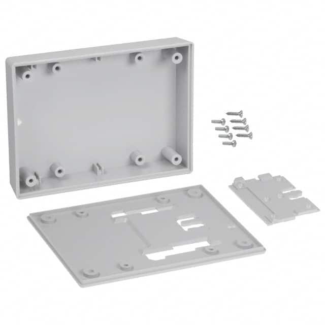 031W,GY BOX ABS GRAY 4.380"L X 3.250"W