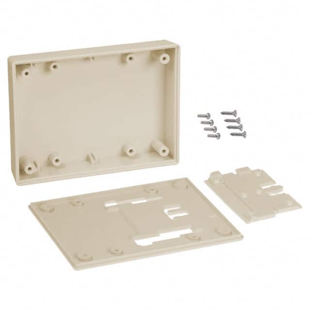 031WI,AL BOX ABS ALMOND 4.380"L X 3.250"W