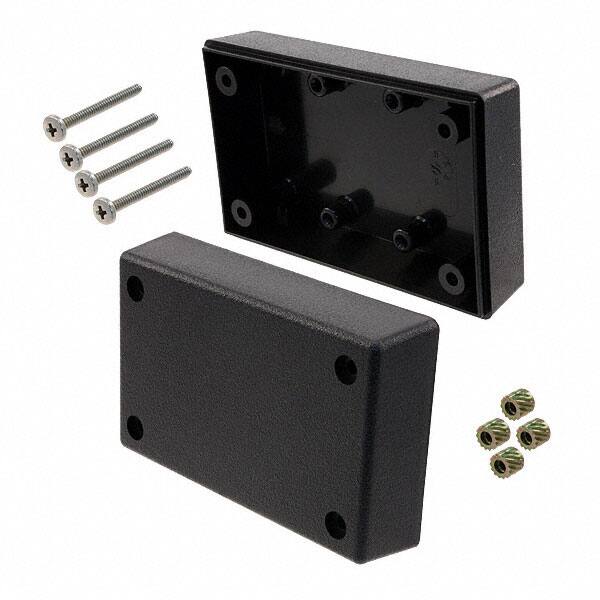 111R,BK BOX ABS BLACK 3.600"L X 2.250"W