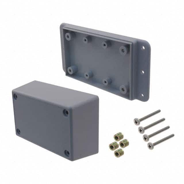 WM012RI,GY BOX ABS GRAY 3.620"L X 2.270"W