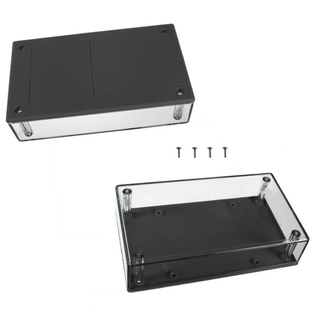 052C,GY BOX PLAS GRY/CLR 5.62"L X 3.25"W