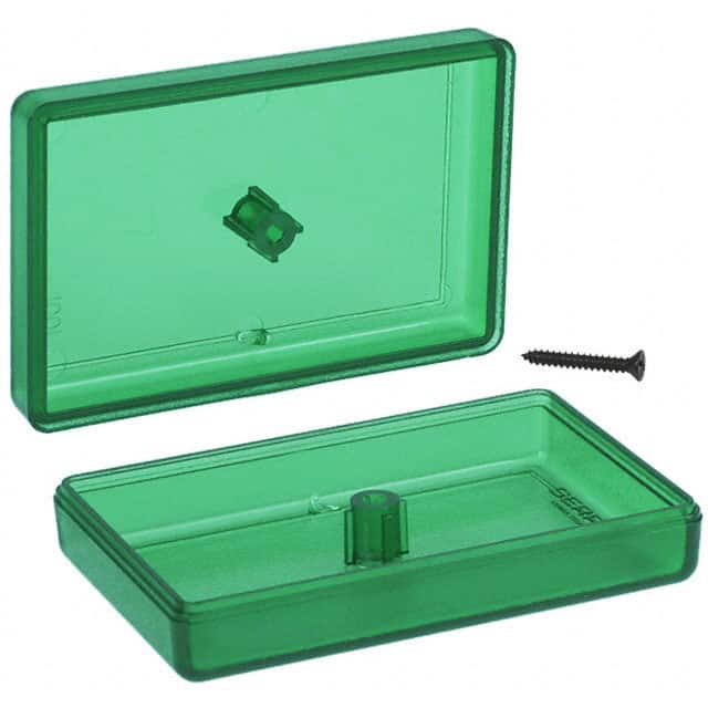 C4KH,TRGR BOX ABS TRN GRN 2.130"L X 1.38"W