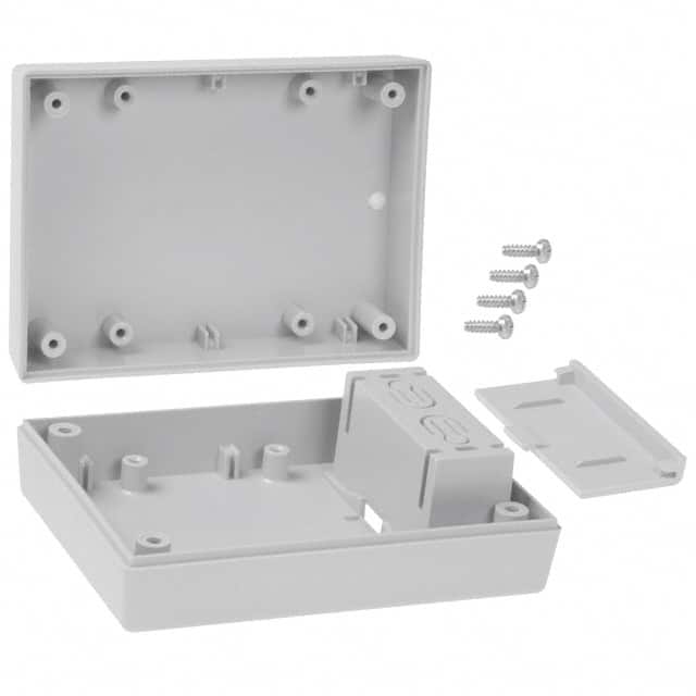 231I,GY BOX ABS GRAY 4.380"L X 3.250"W