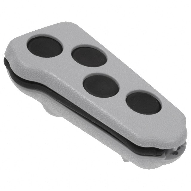 CA6B4,GY KEY FOB ABS GRAY 3.05"L X 1.51"W