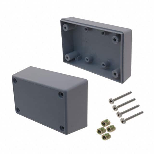 112RI,GY BOX ABS GRAY 3.600"L X 2.250"W