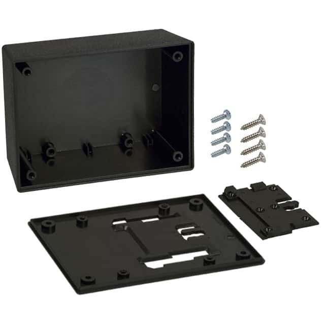 033W,BK BOX ABS BLACK 4.380"L X 3.250"W