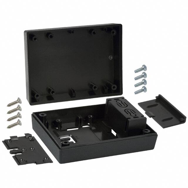 231W,BK BOX ABS BLACK 4.380"L X 3.250"W