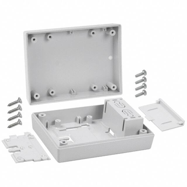 231W,GY BOX ABS GRAY 4.380"L X 3.250"W
