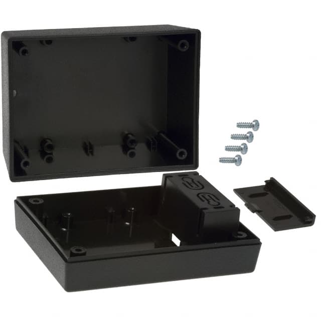 233I,BK BOX ABS BLACK 4.380"L X 3.250"W