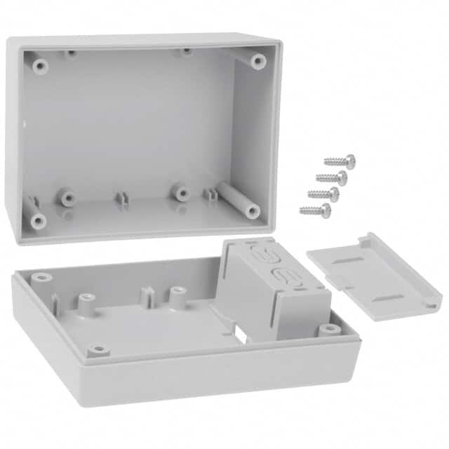 233I,GY BOX ABS GRAY 4.380"L X 3.250"W