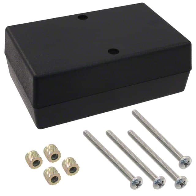 121R,BK BOX ABS BLACK 4.100"L X 2.600"W